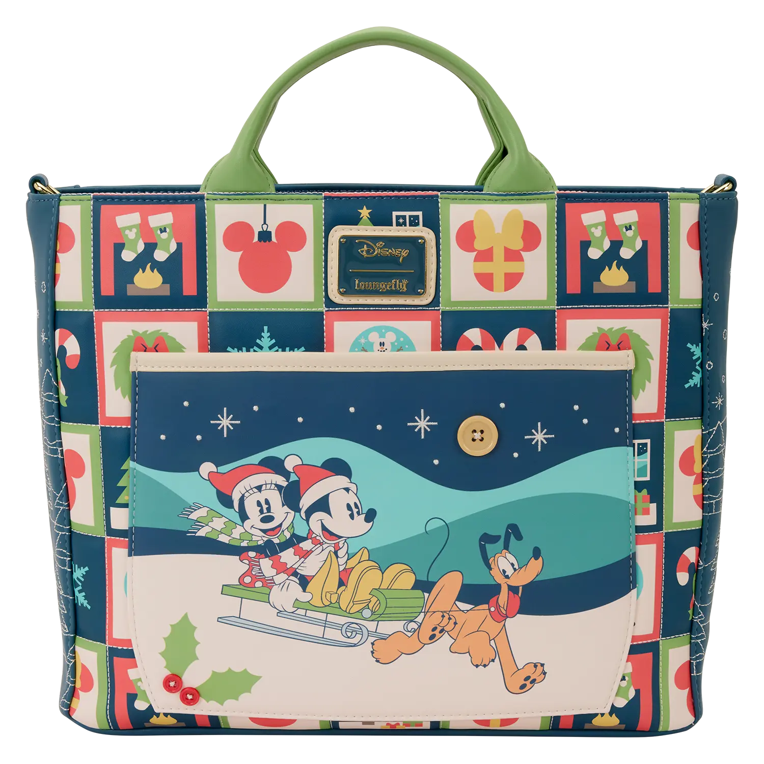 Mickey & Friends Holiday Convertible Backpack & Tote Crossbody Bag