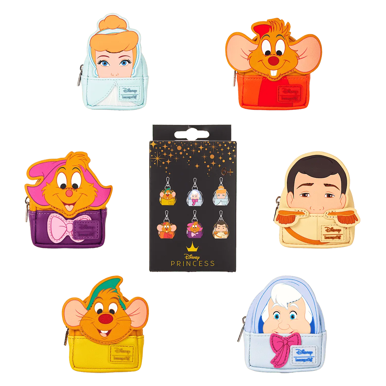 Cinderella 75th Anniversary Cosplay Mystery Mini Backpack Keychain Charm