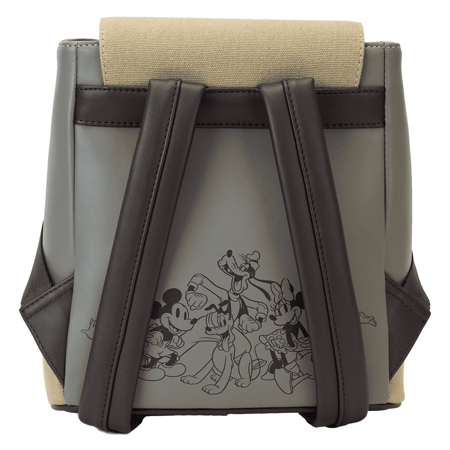 Mickey & Friends Canvas All-Over Print Drawstring Bucket Mini Backpack - Image 7