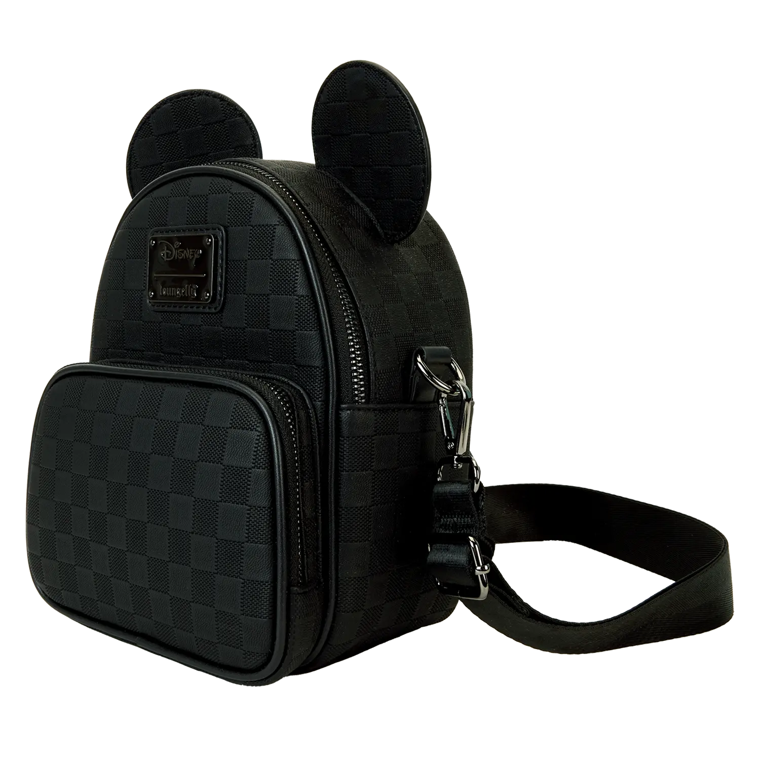 Mickey Mouse Checkered Texture Convertible Mini Backpack & Crossbody Bag - Image 3