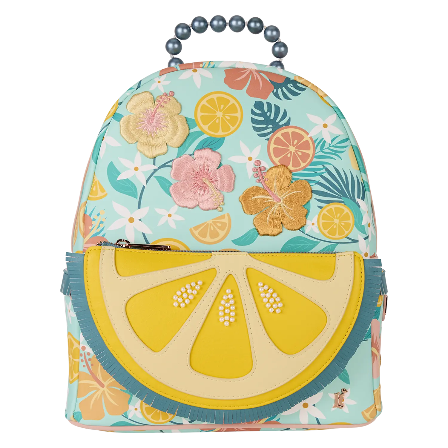 Loungefly Tropical Lemon Floral Mini Backpack
