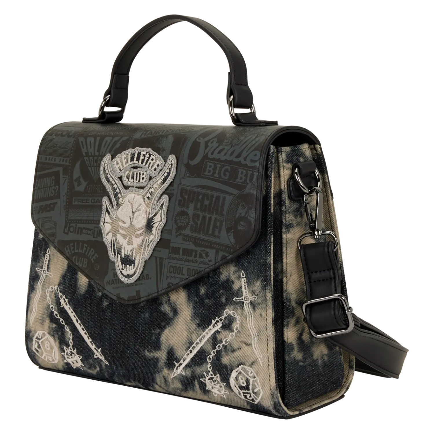 Stranger Things 5 Hellfire Club Crossbody Bag - Image 4