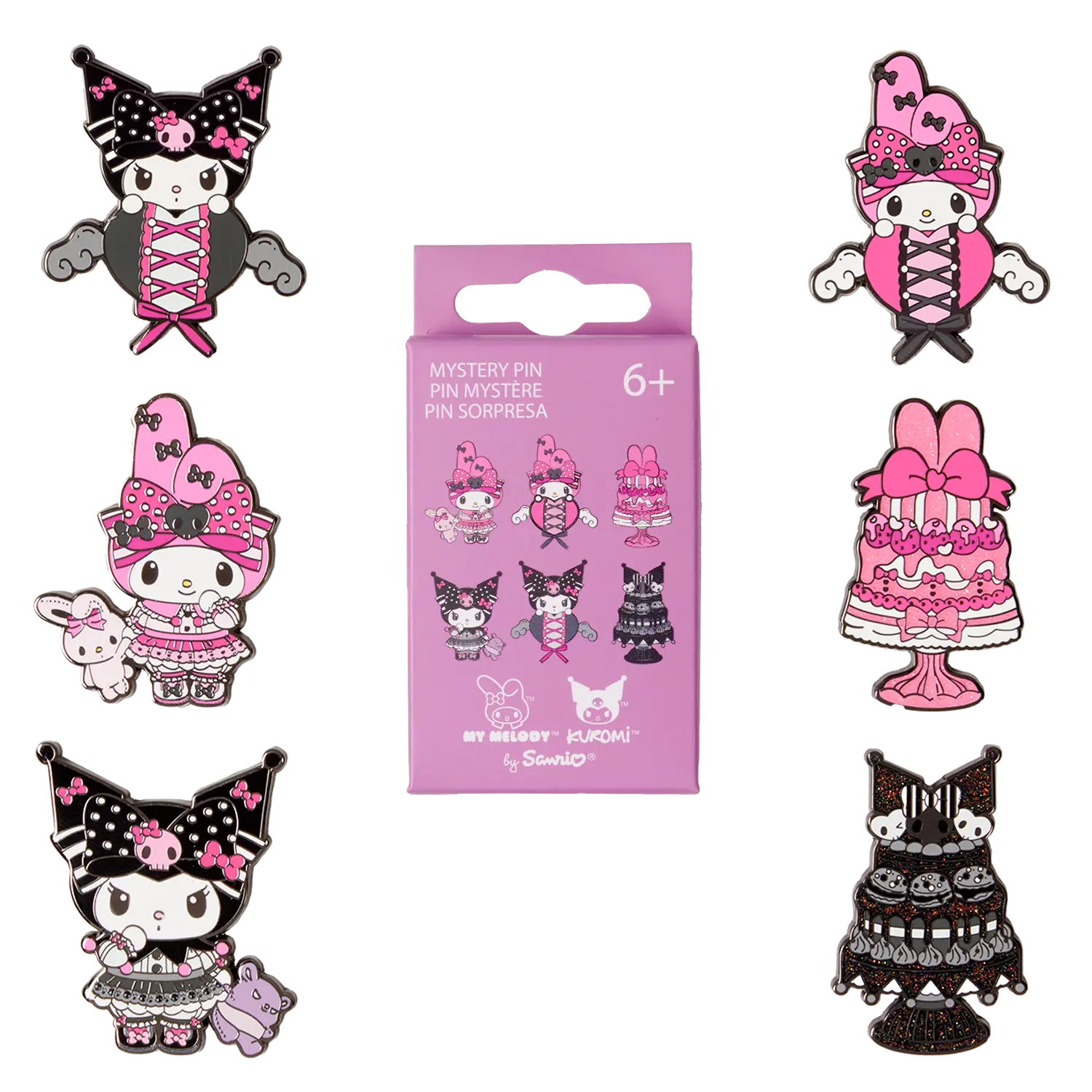 Sanrio My Melody & Kuromi Mystery Box Pin