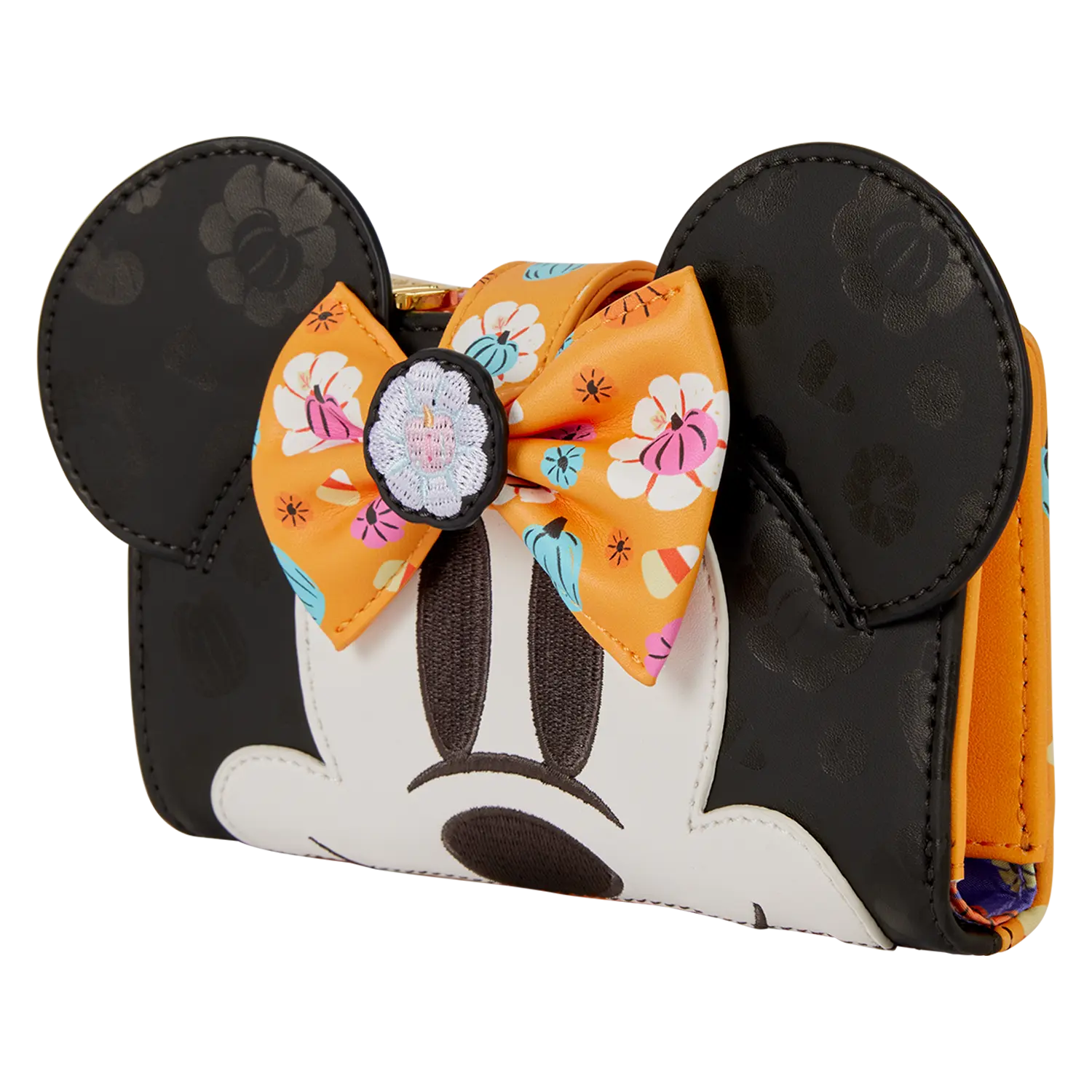 Minnie Mouse Cosplay Floral Pumpkin Flap Wallet - Image 5