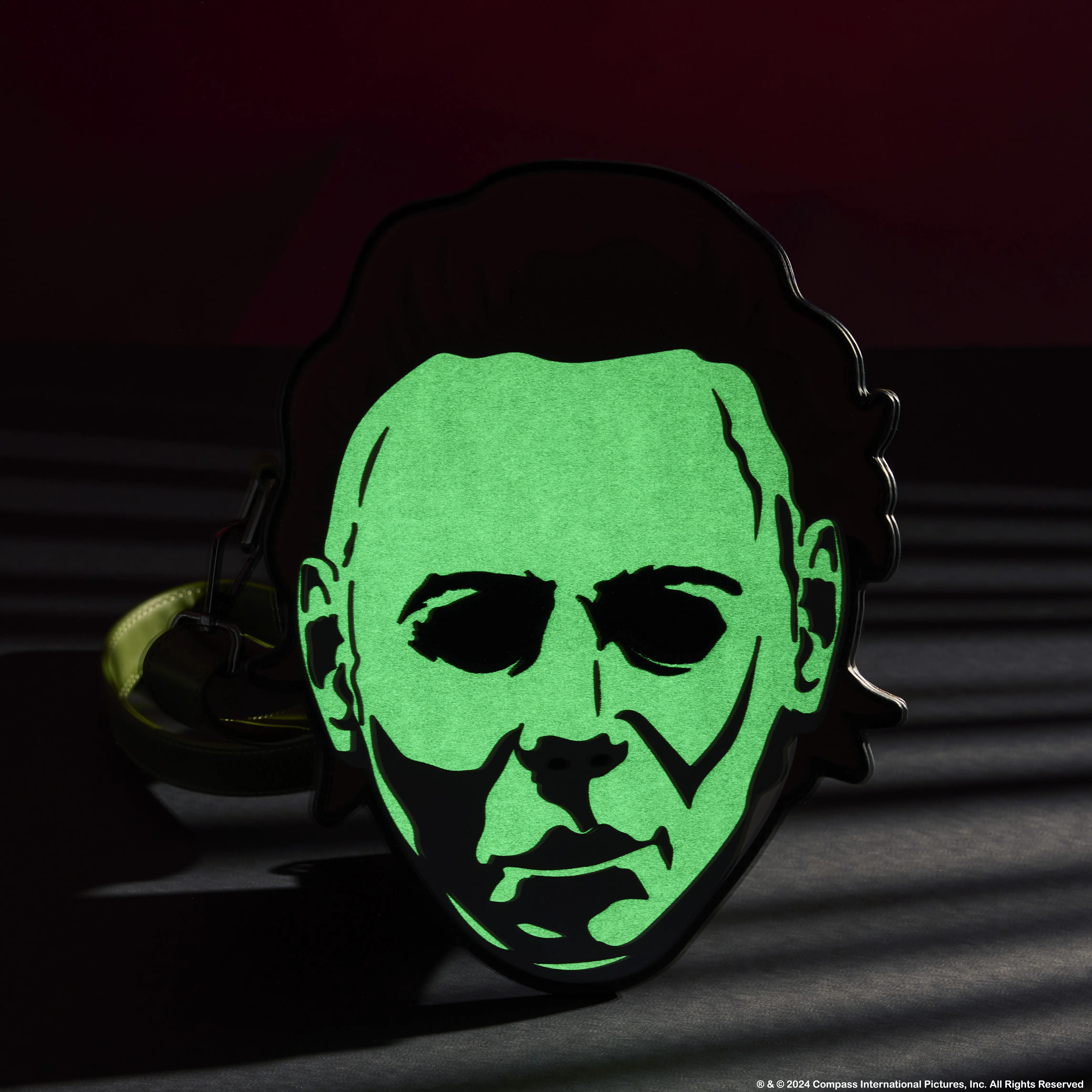 Halloween Michael Myers Mask Glow Crossbody Bag - Image 3