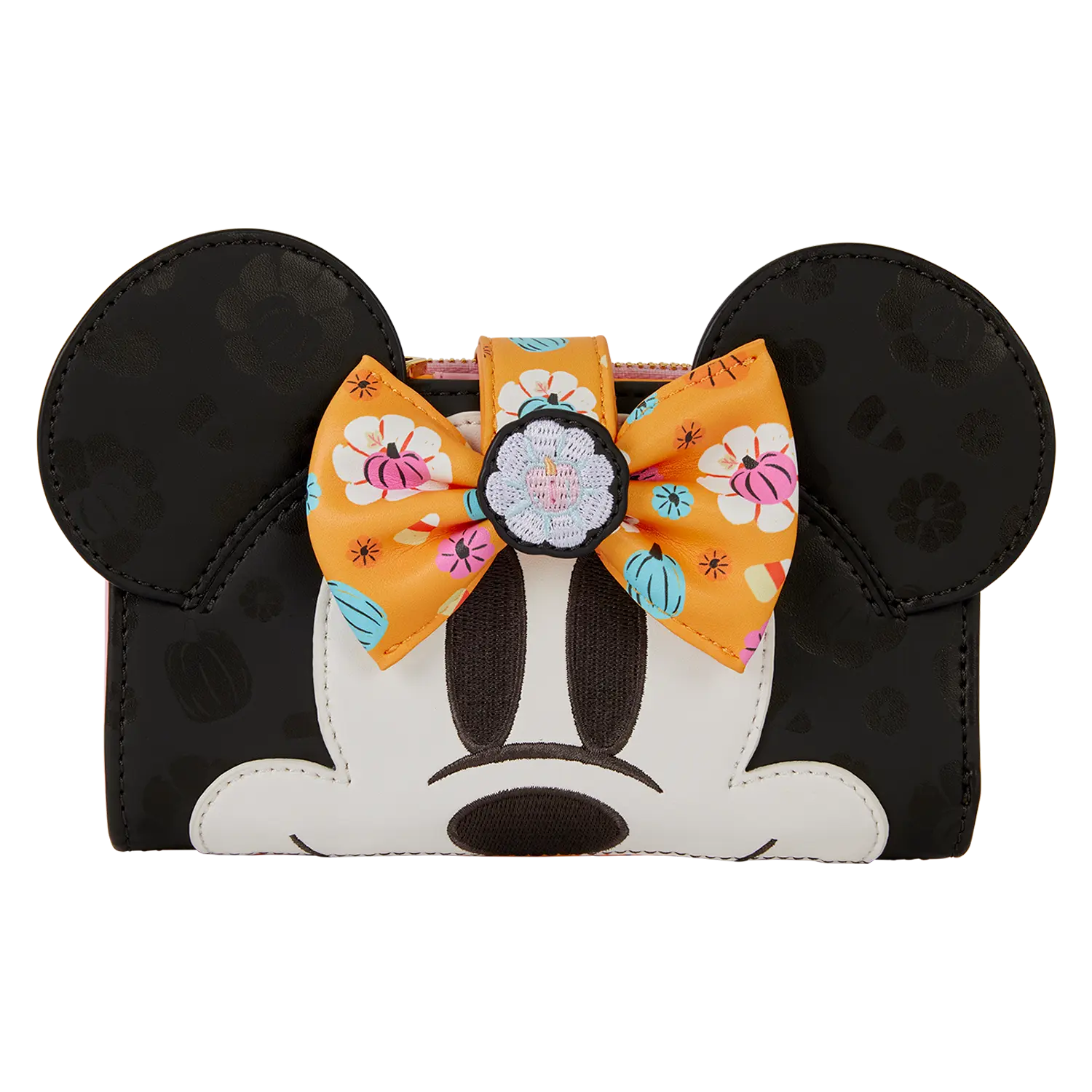 Minnie Mouse Cosplay Floral Pumpkin Flap Wallet - Image 4