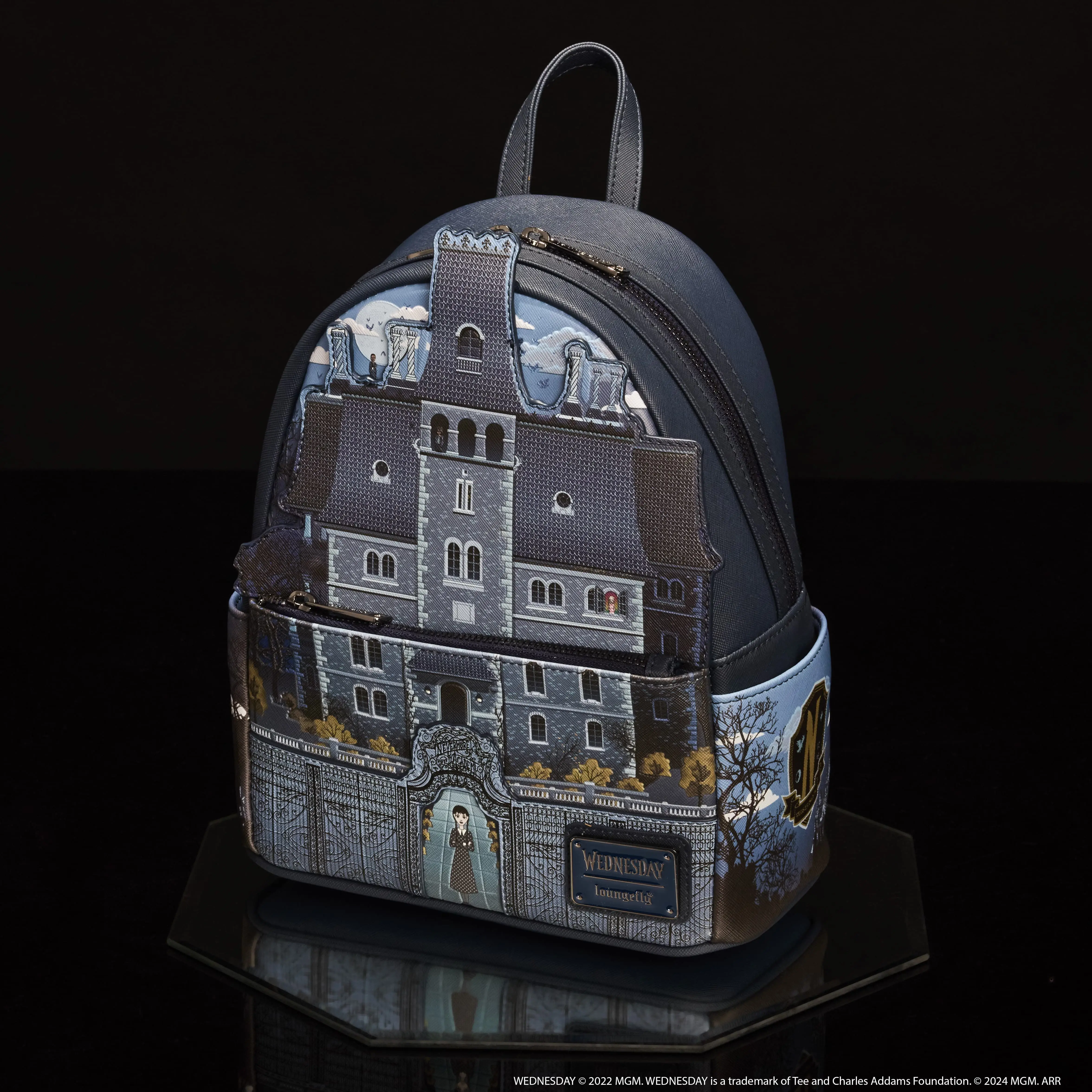 Wednesday Nevermore Academy Castle Glow Mini Backpack - Image 2