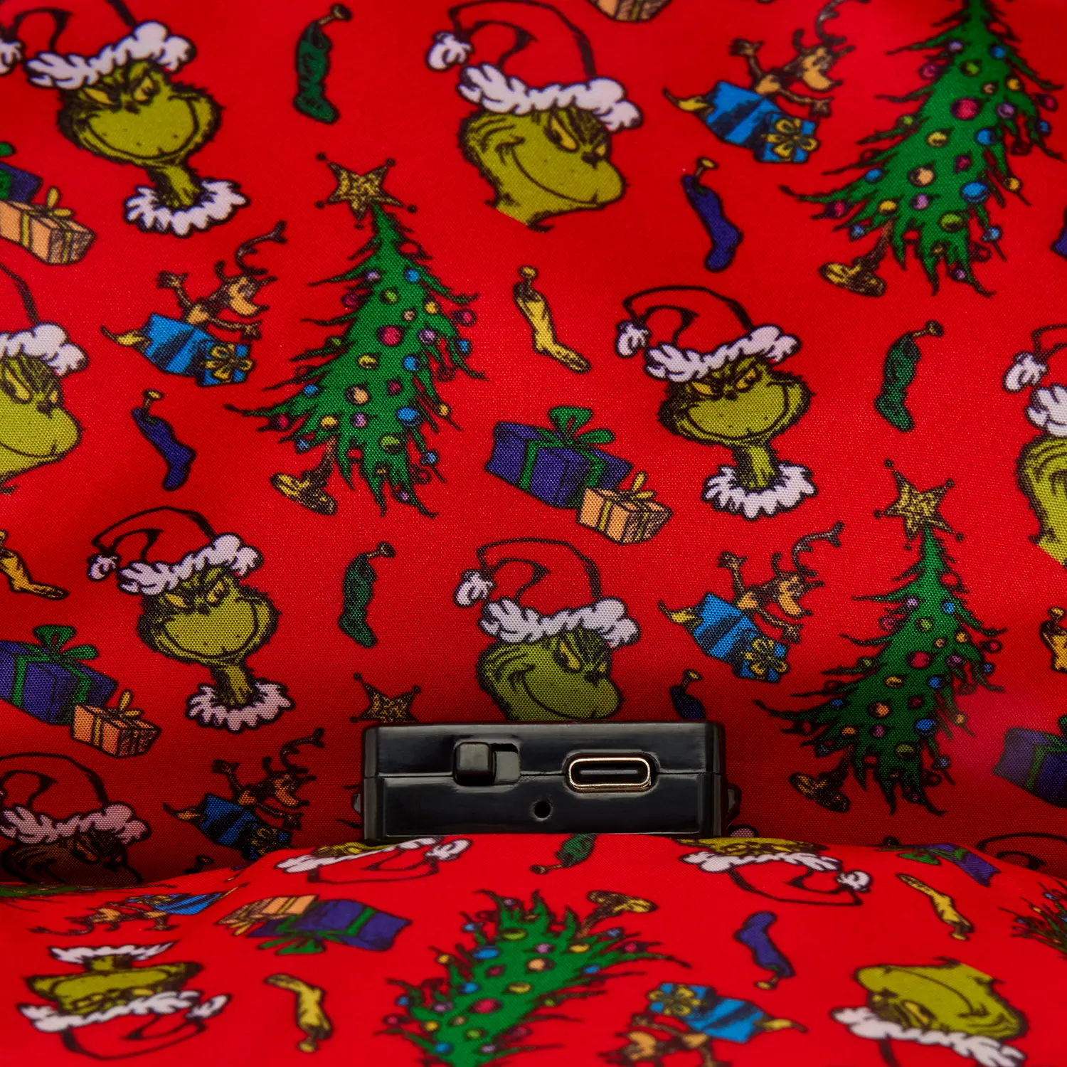 Dr. Seuss How the Grinch Stole Christmas! Tree Light Up Plush Mini Backpack - Image 9