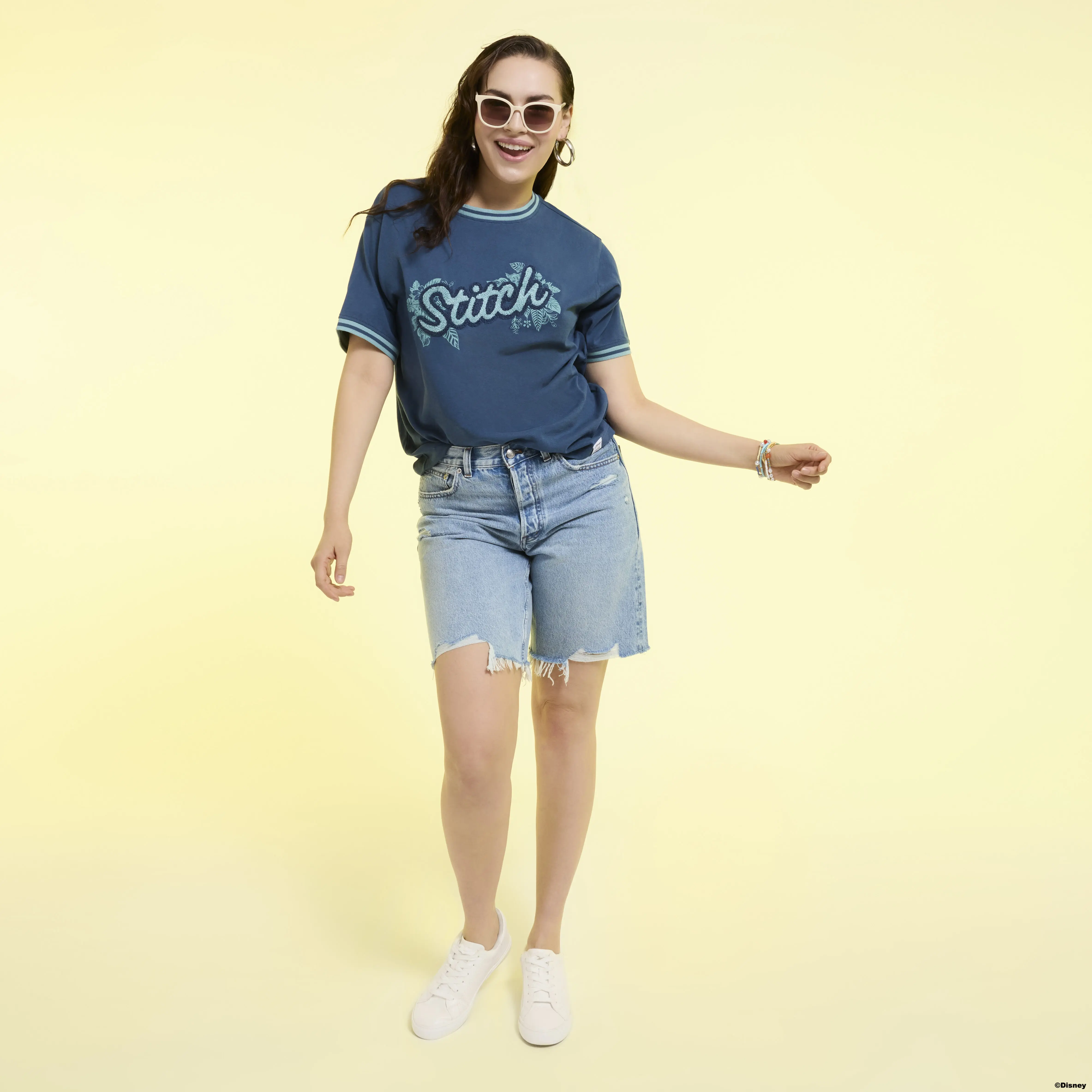 Stitch Patch Unisex Ringer Tee - Image 2