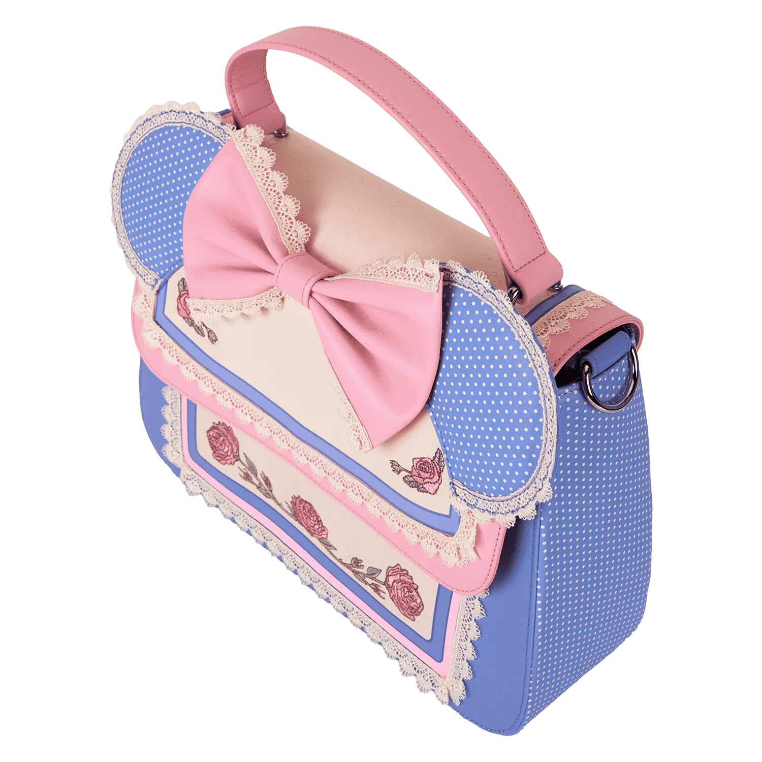 Minnie Mouse Floral and Lace Crossbody Bag - Image 5
