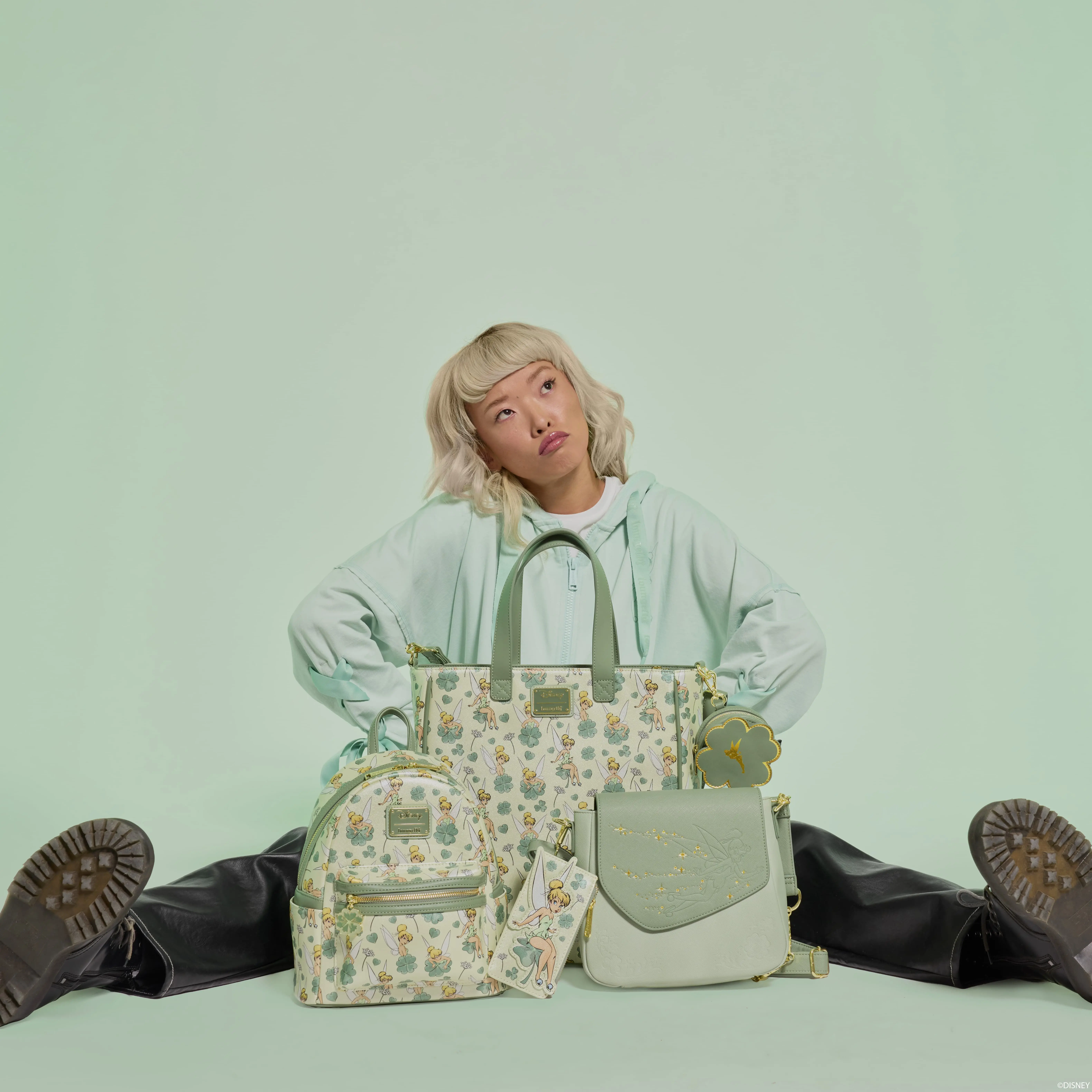 Peter Pan Tinker Bell Clover Crossbody Bag - Image 3