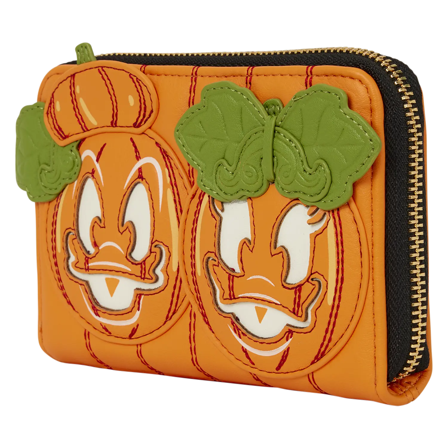 Donald & Daisy Jack-o'-Lantern Exclusive Glow Zip Around Wallet - Image 4