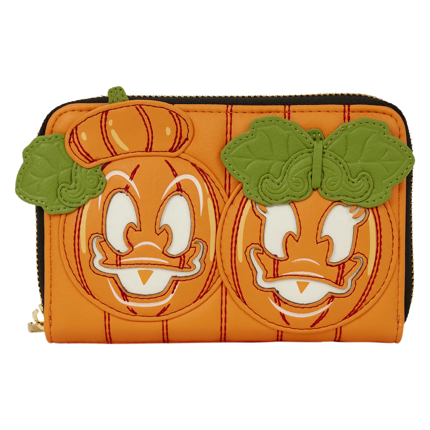 Donald & Daisy Jack-o'-Lantern Exclusive Glow Zip Around Wallet