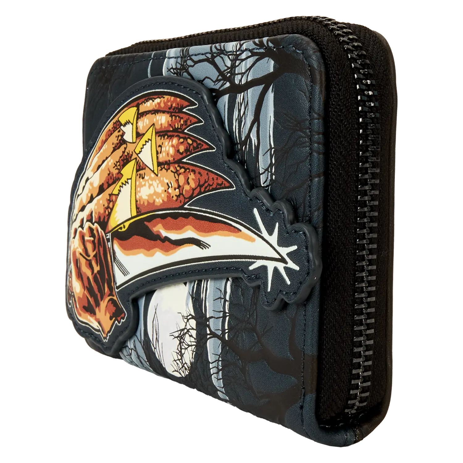 Halloween Michael Myers Jack-O'-Lantern Glow Zip Around Wallet - Image 5