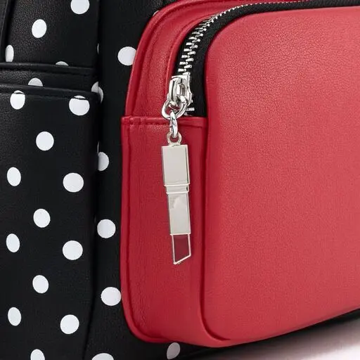 Disney Minnie Mouse Black & White Polka Dot Cosplay Mini Backpack - Image 5