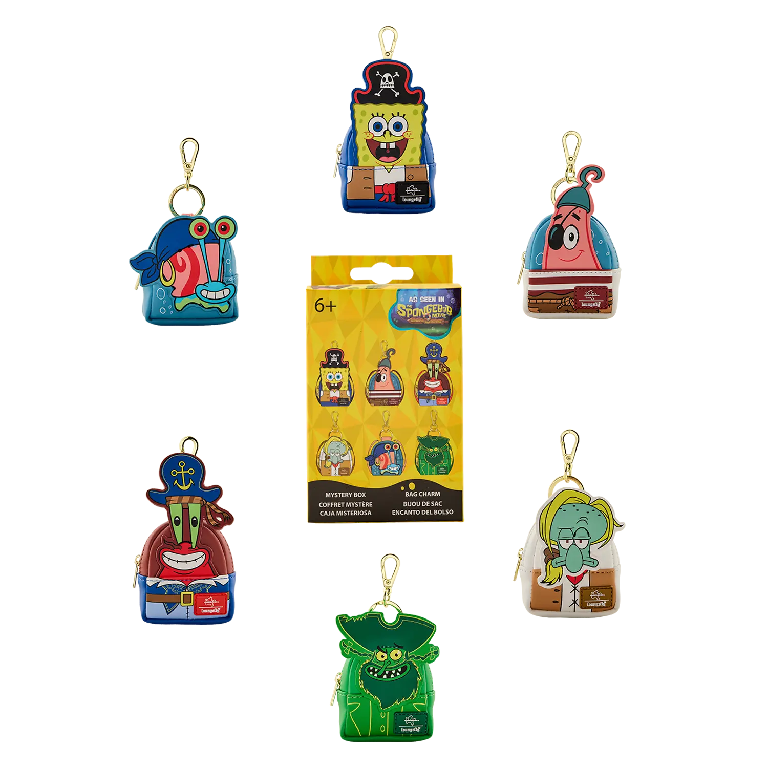 SpongeBob SquarePants Mystery Mini Backpack Keychain Charm