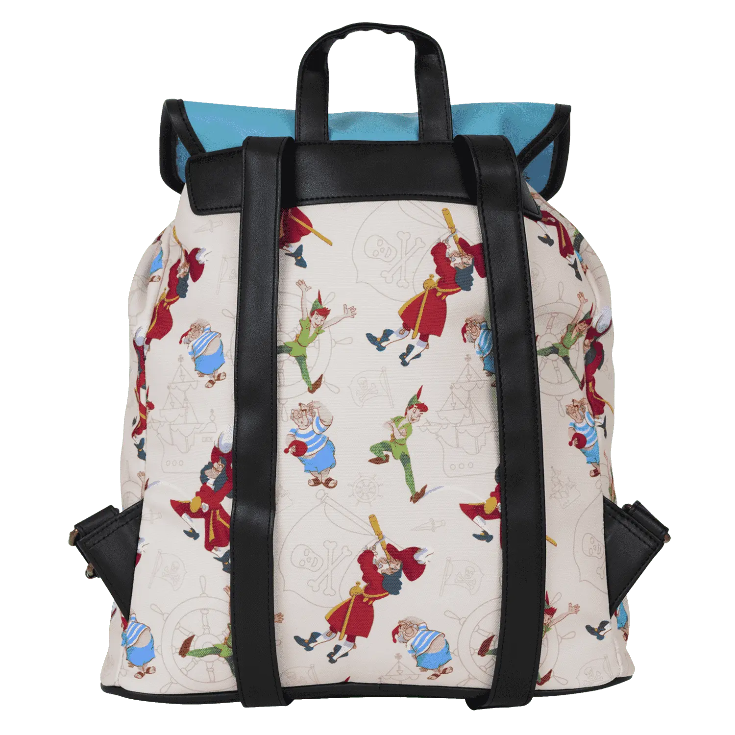 Peter Pan Exclusive Captain Hook Pirate Ship Drawstring Full-Size Backpack - Image 3