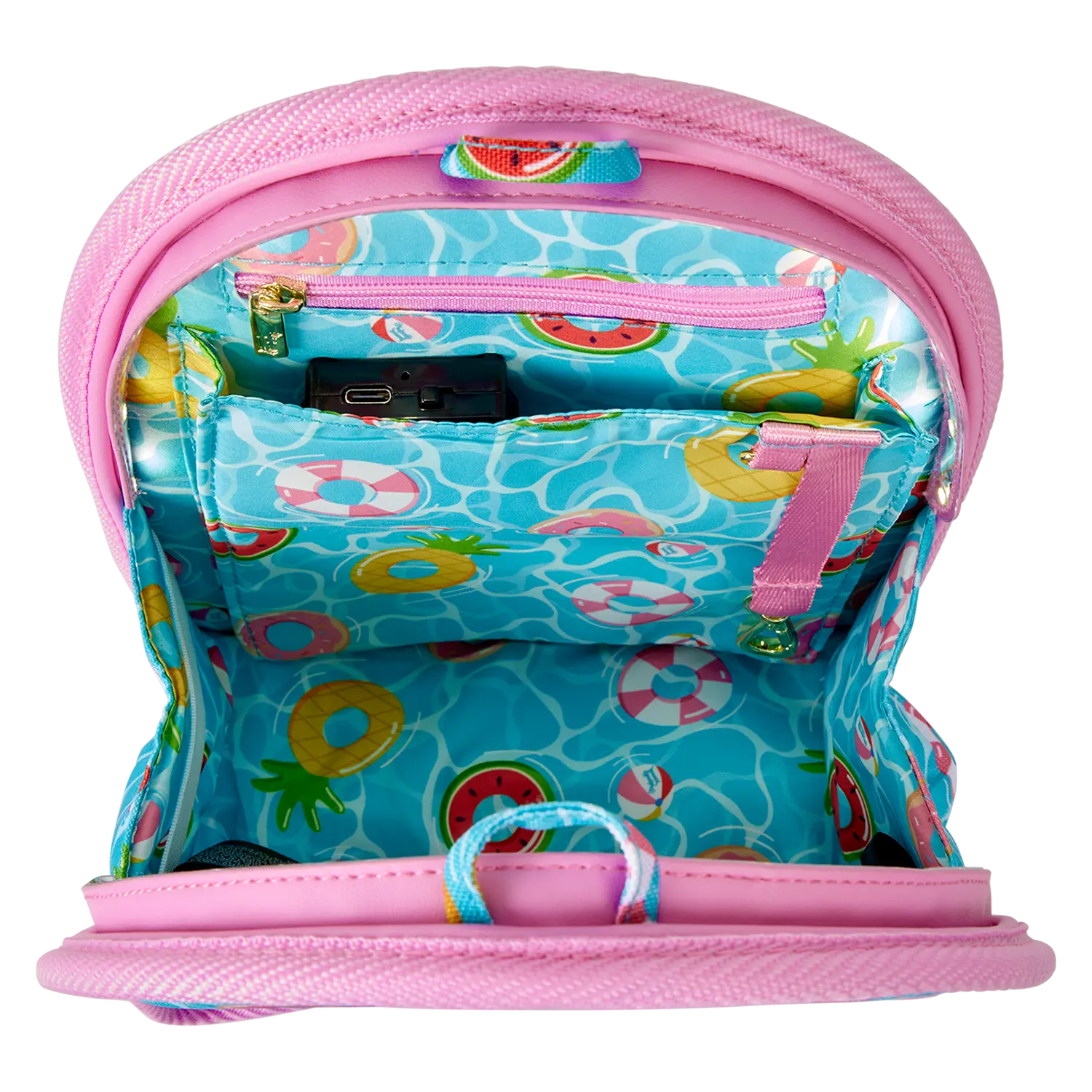 Loungefly Pool Day Light-Up Mini Backpack Bag Organizer Insert - Image 4
