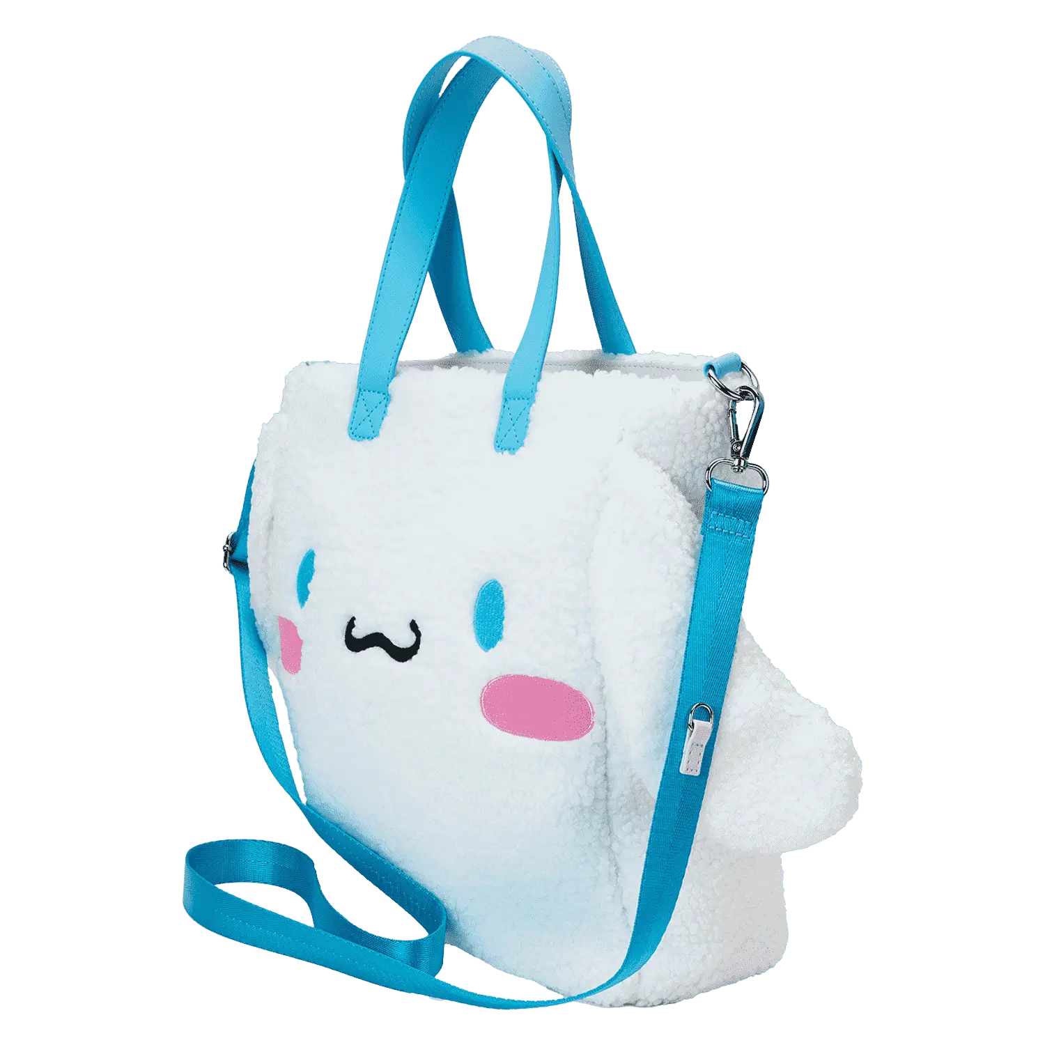 Sanrio Cinnamoroll Cosplay Sherpa Tote Crossbody Bag With Coin Bag - Image 9