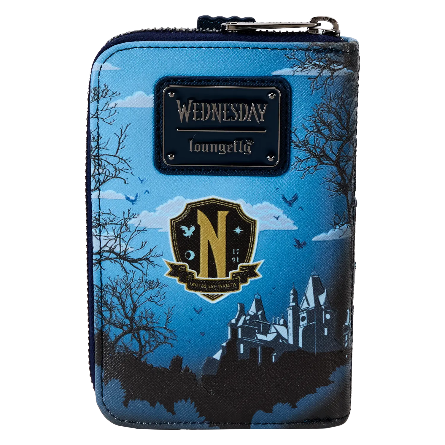 Wednesday Nevermore Academy Castle Zip Around Wallet - Image 6