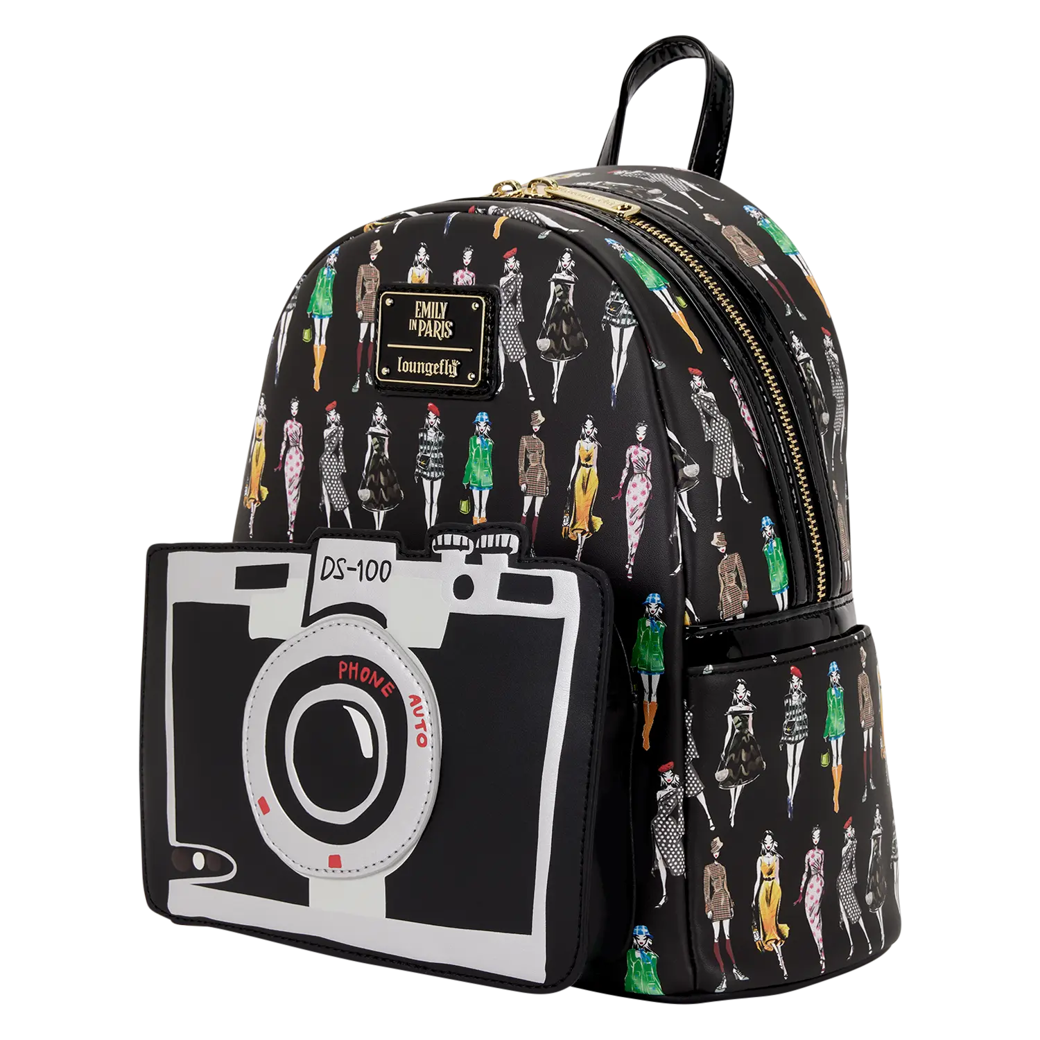 Emily in Paris Limited Edition Camera All-Over Print Mini Backpack - Image 4