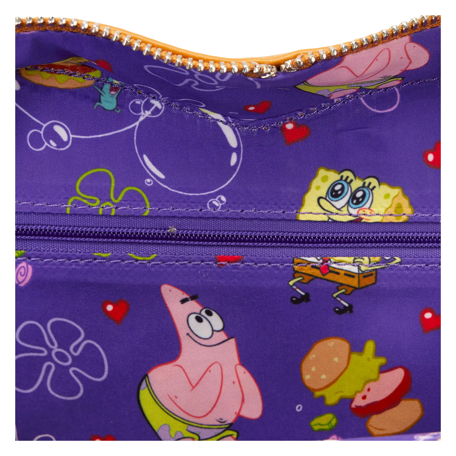 SpongeBob SquarePants Krabby Patty Plush Heart Figural Crossbody Bag - Image 8