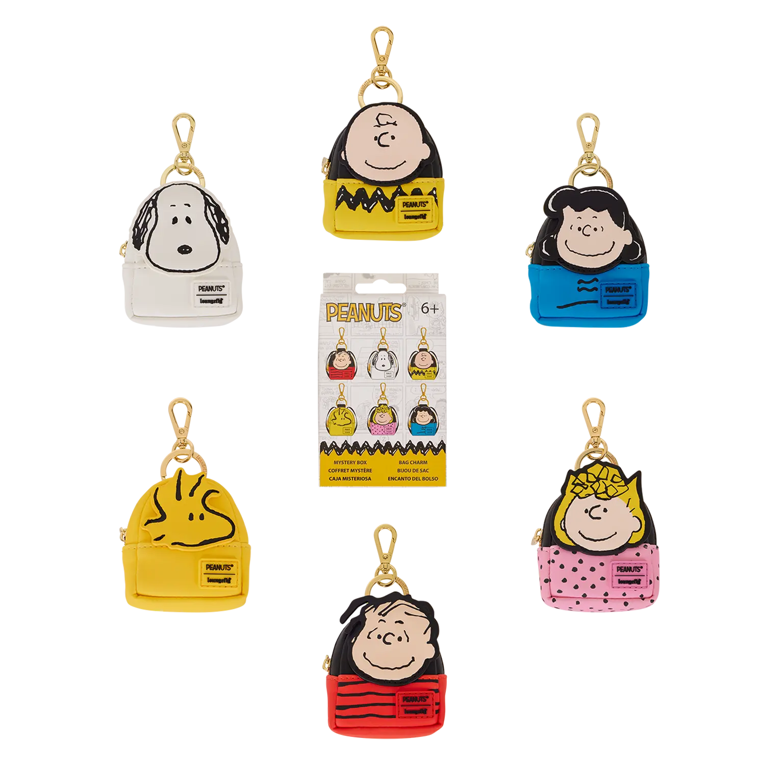 Peanuts Gang Cosplay Mystery Mini Backpack Keychain Charm