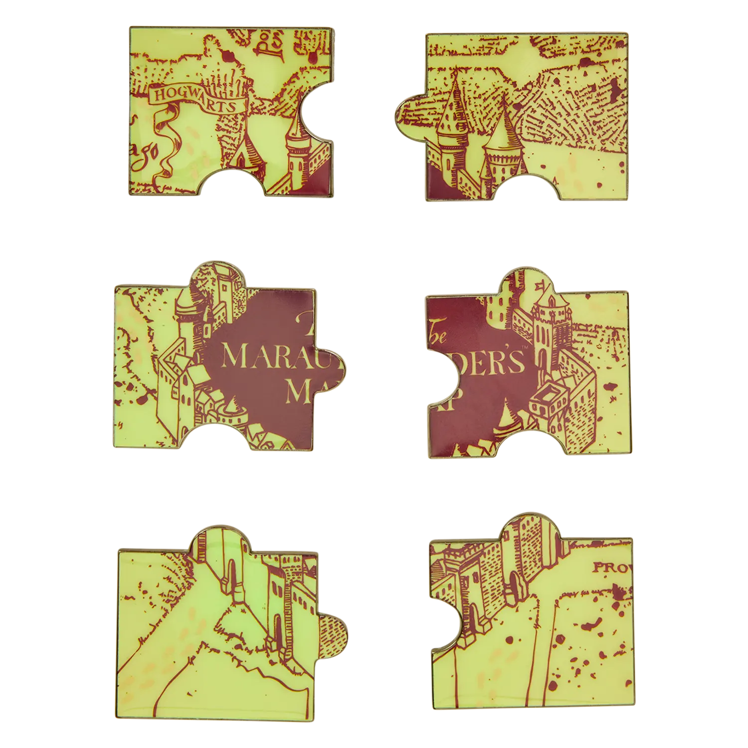 Harry Potter Exclusive The Marauder's Map Puzzle Mystery Box Pin - Image 2