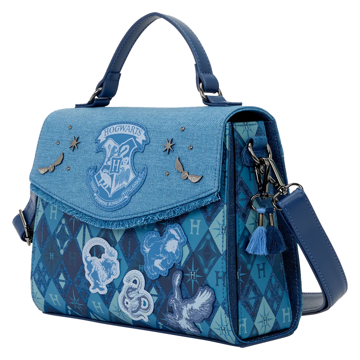 Harry Potter Hogwarts Denim Crossbody Bag - Image 3