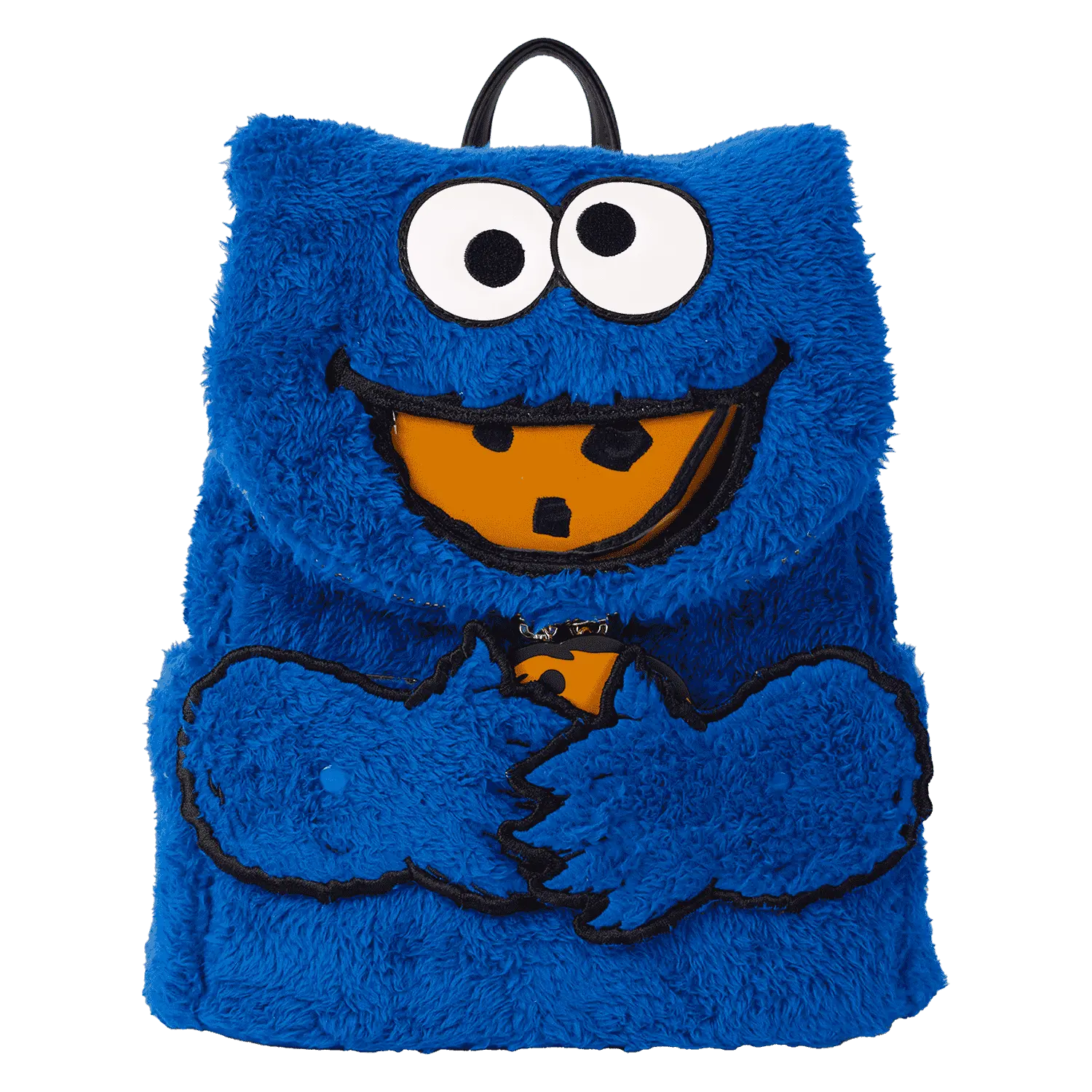 Sesame Street Cookie Monster Plush Cosplay Mini Backpack With Coin Bag - Image 4