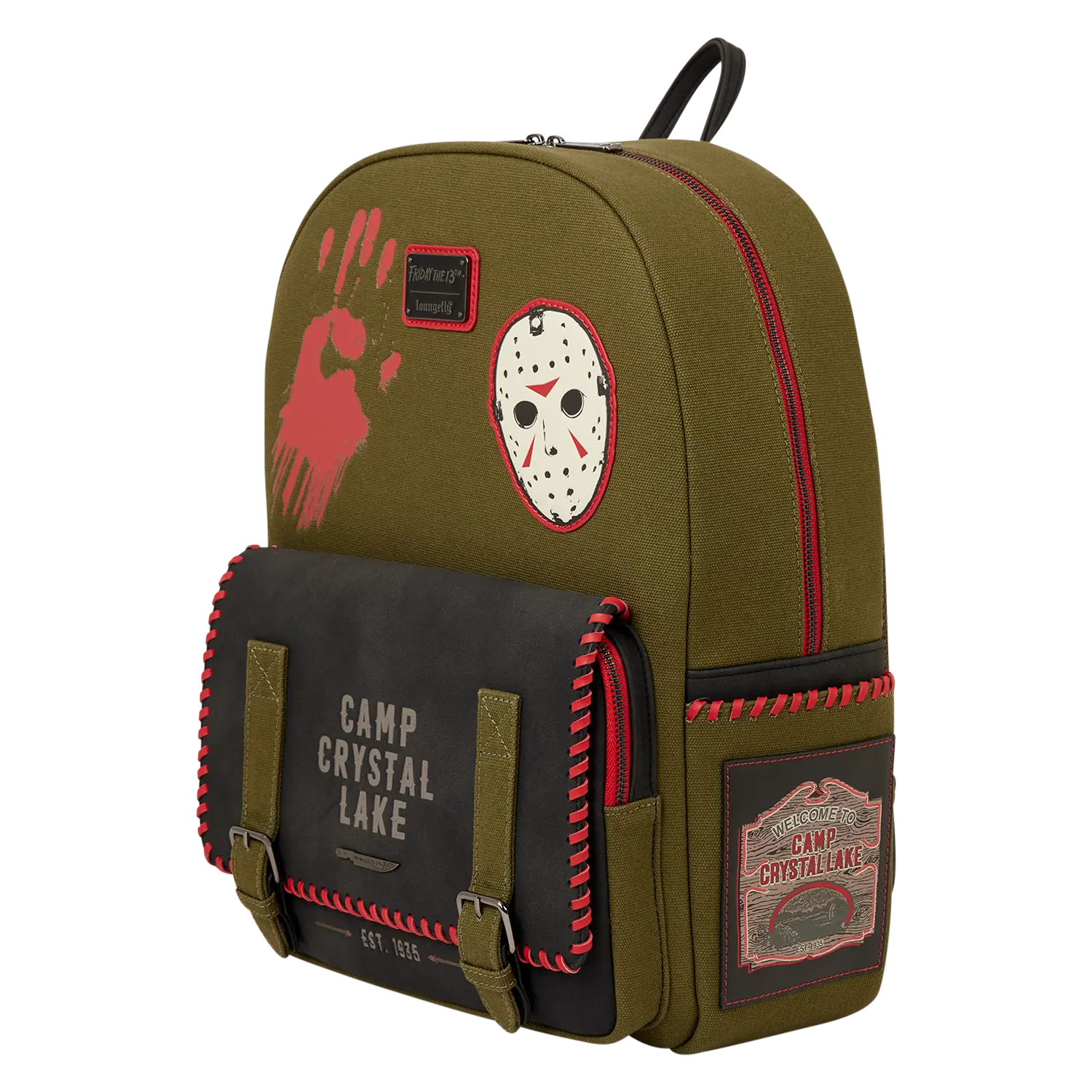 Friday the 13th Camp Crystal Lake Canvas Full-Size Backpack - Image 6