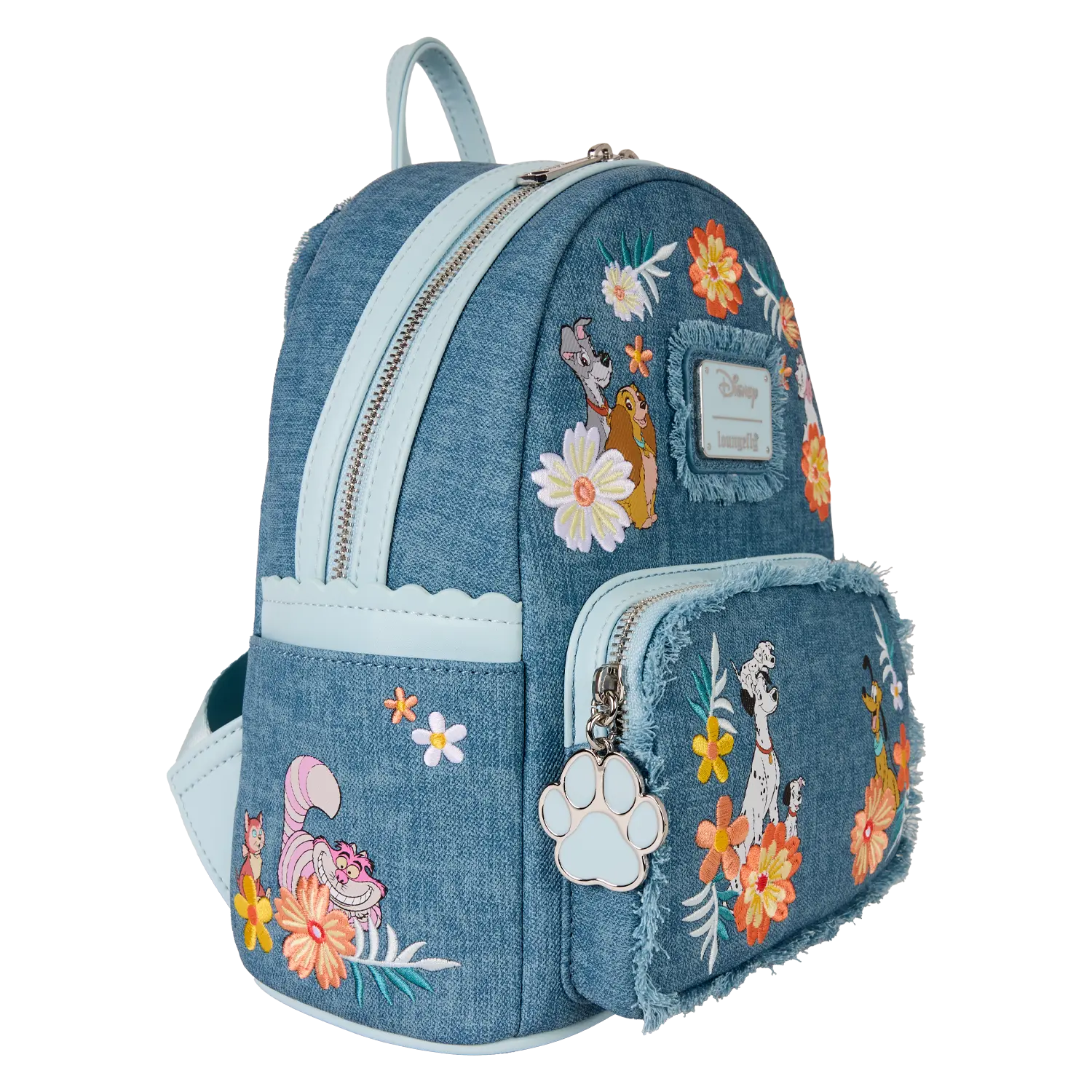 Disney Dogs & Cats Floral Fringe Mini Backpack - Image 6