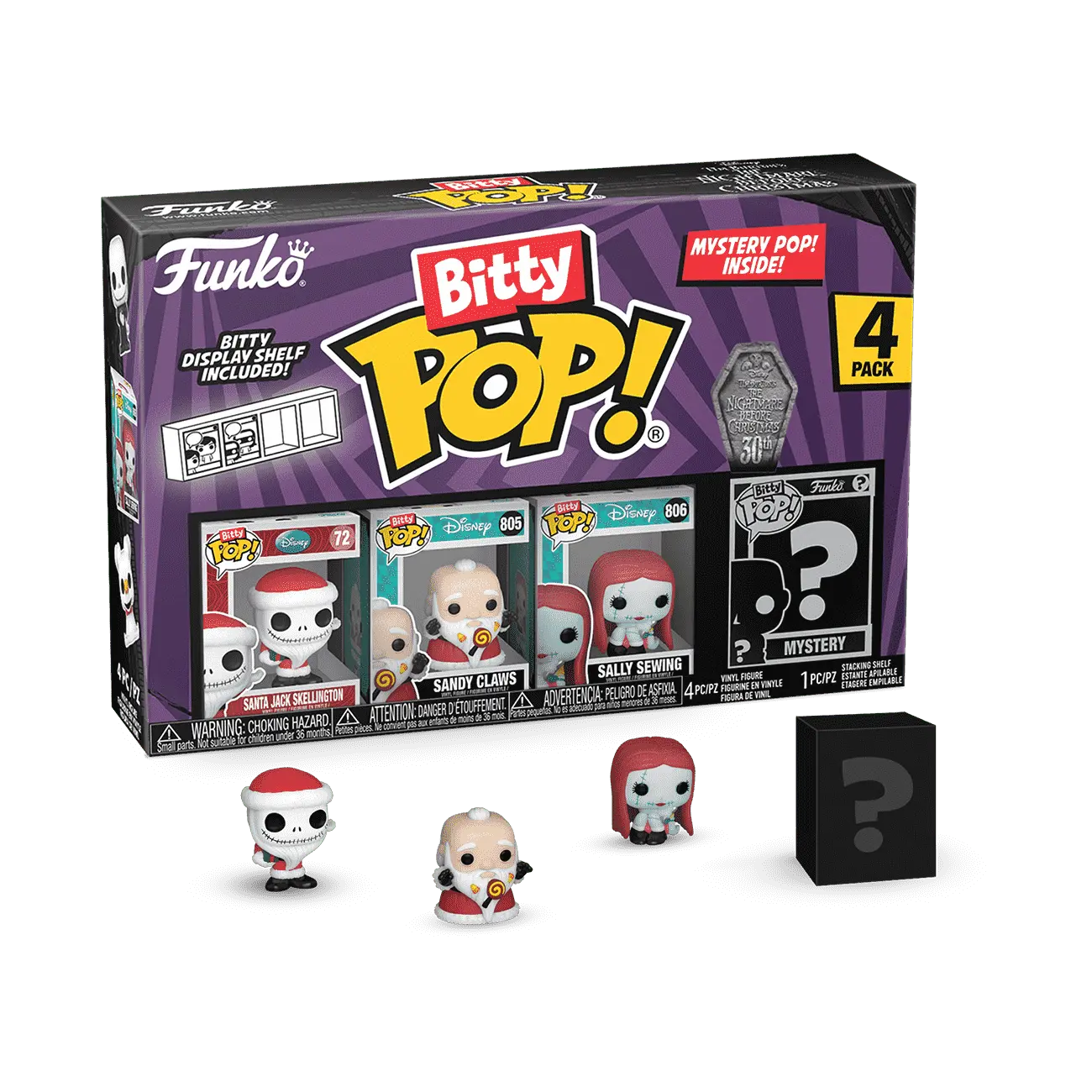 Bitty Pop! The Nightmare Before Christmas 4-Pack Series 4