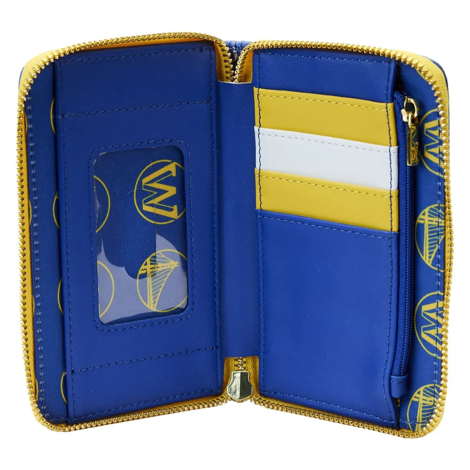NBA Golden State Warriors Patch Icons Zip Around Wallet - Image 5