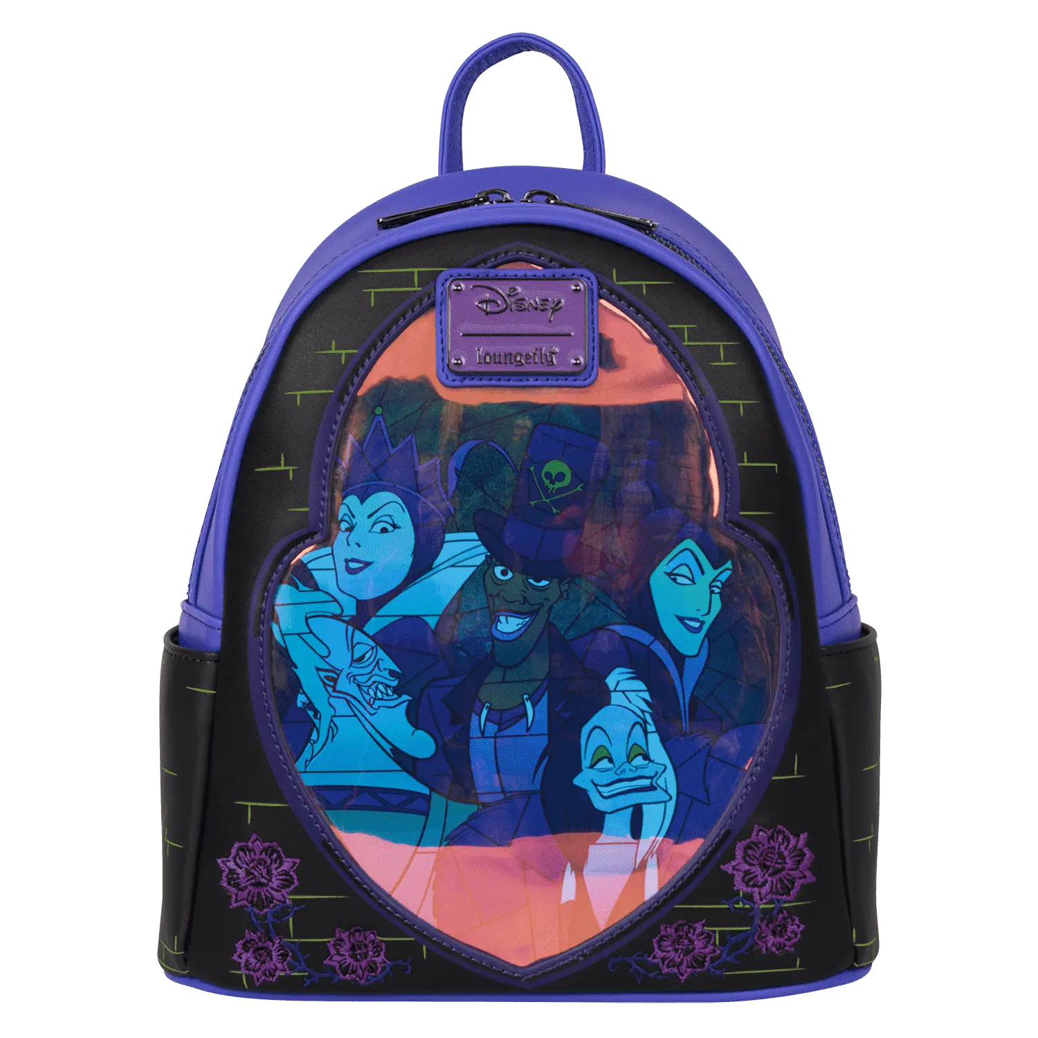 Disney Villains Exclusive Stained Glass Glow Mini Backpack - Image 2