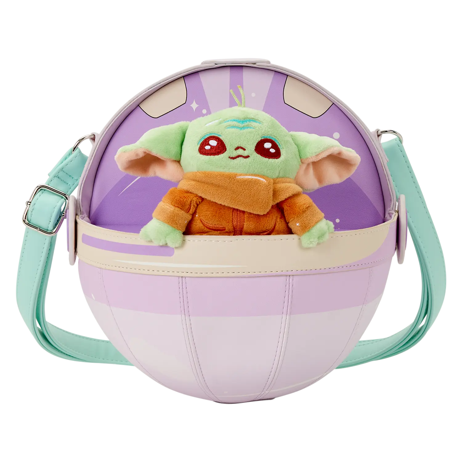 The Mandalorian Grogu Figural Pod Plush Crossbody Bag
