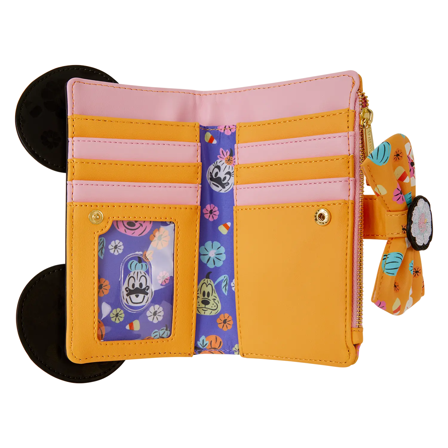 Minnie Mouse Cosplay Floral Pumpkin Flap Wallet - Image 7