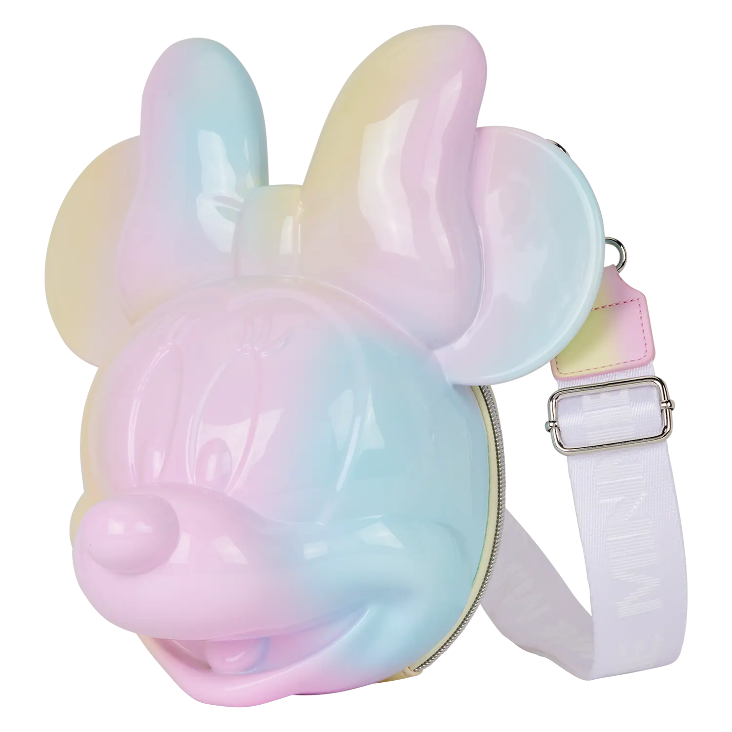 Minnie Mouse Pastel Tie-Dye Molded Figural Crossbody Bag - Image 6