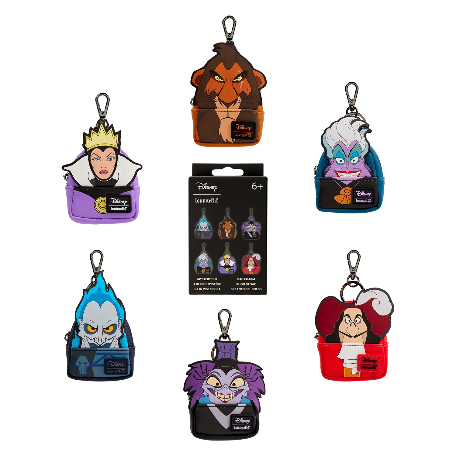 Disney Villains Cosplay Mystery Mini Backpack Keychain Charm