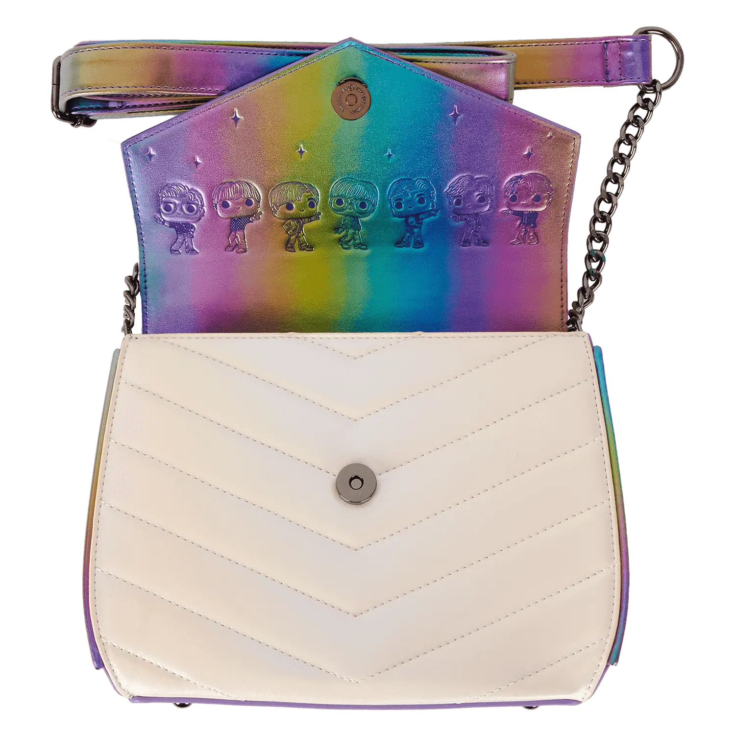 Funko Pop! By Loungefly BTS Iridescent Quilted Crossbody Bag - Image 9