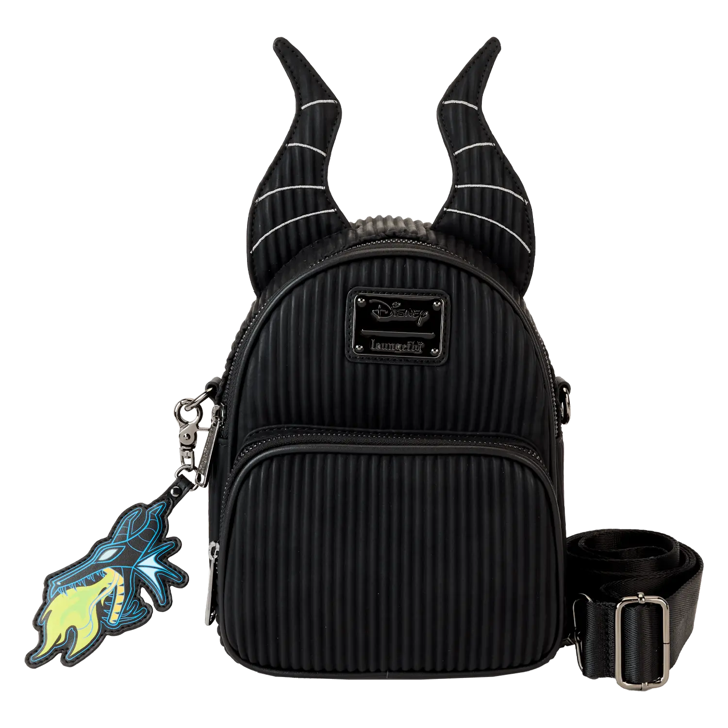 Sleeping Beauty Maleficent Dragon Convertible Mini Backpack & Crossbody Bag