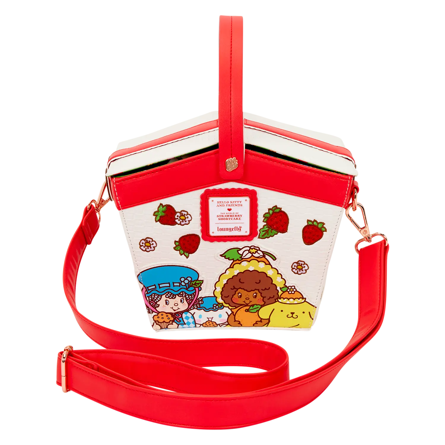 Sanrio Hello Kitty & Friends x Strawberry Shortcake Scented Figural Basket Crossbody Bag - Image 7