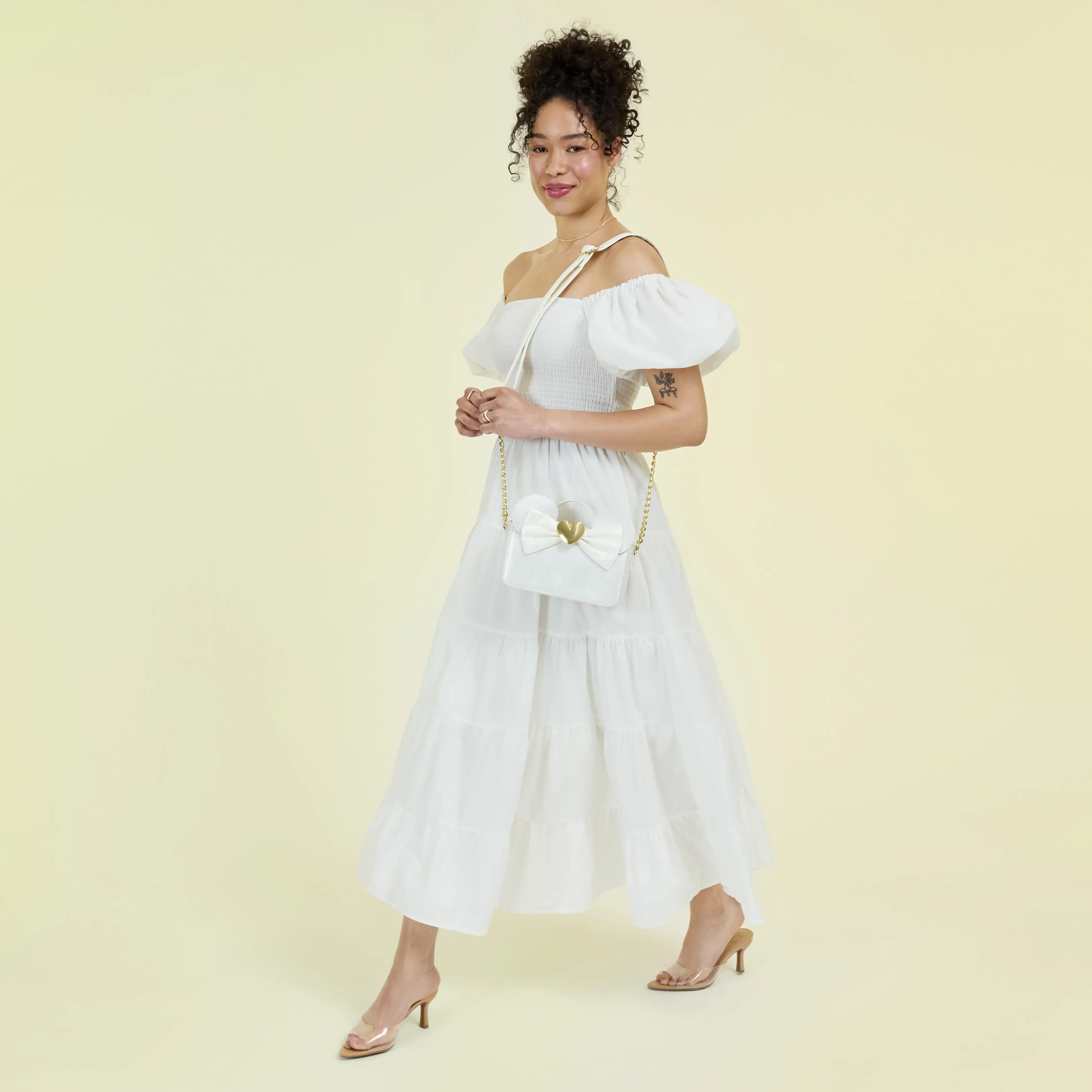 Minnie Mouse Iridescent Lace Wedding Crossbody Bag - Image 2