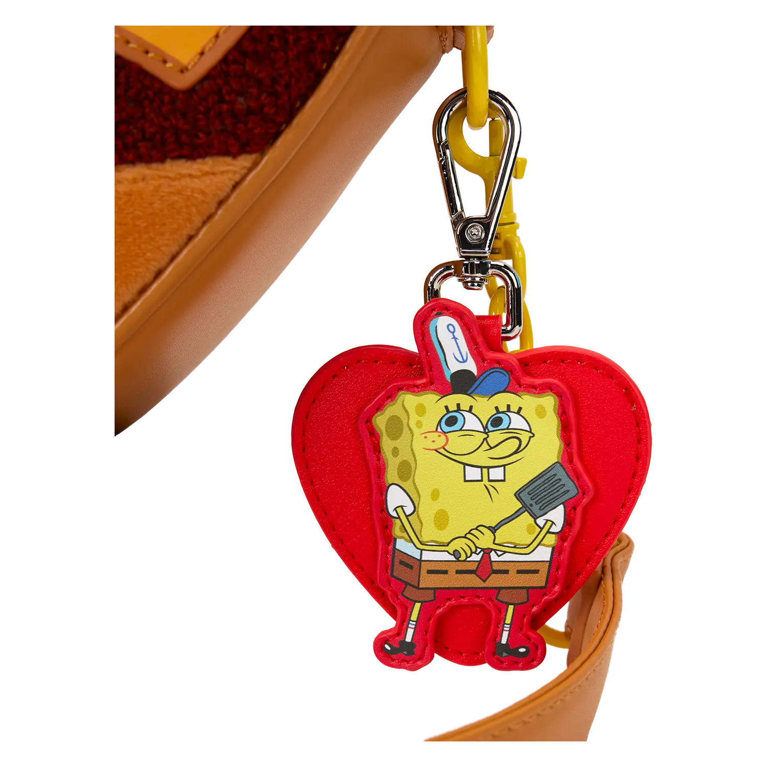 SpongeBob SquarePants Krabby Patty Plush Heart Figural Crossbody Bag - Image 5