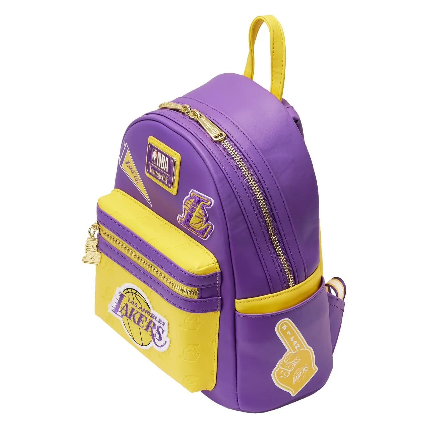 NBA Los Angeles Lakers Patch Icons Mini Backpack - Image 4