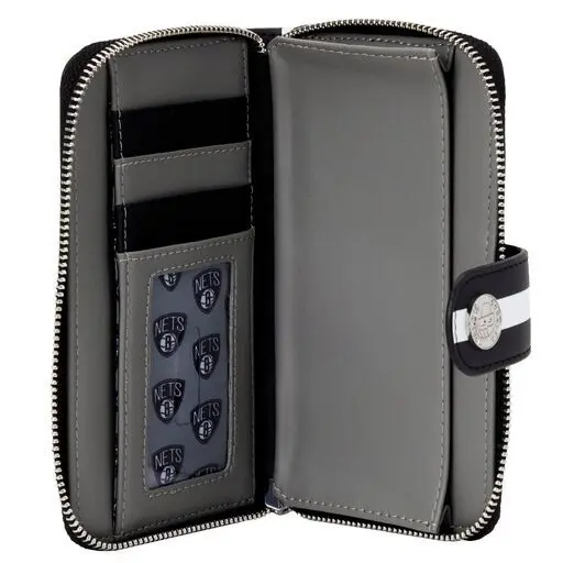 NBA Brooklyn Nets Logo Zip Around Wallet - Image 5