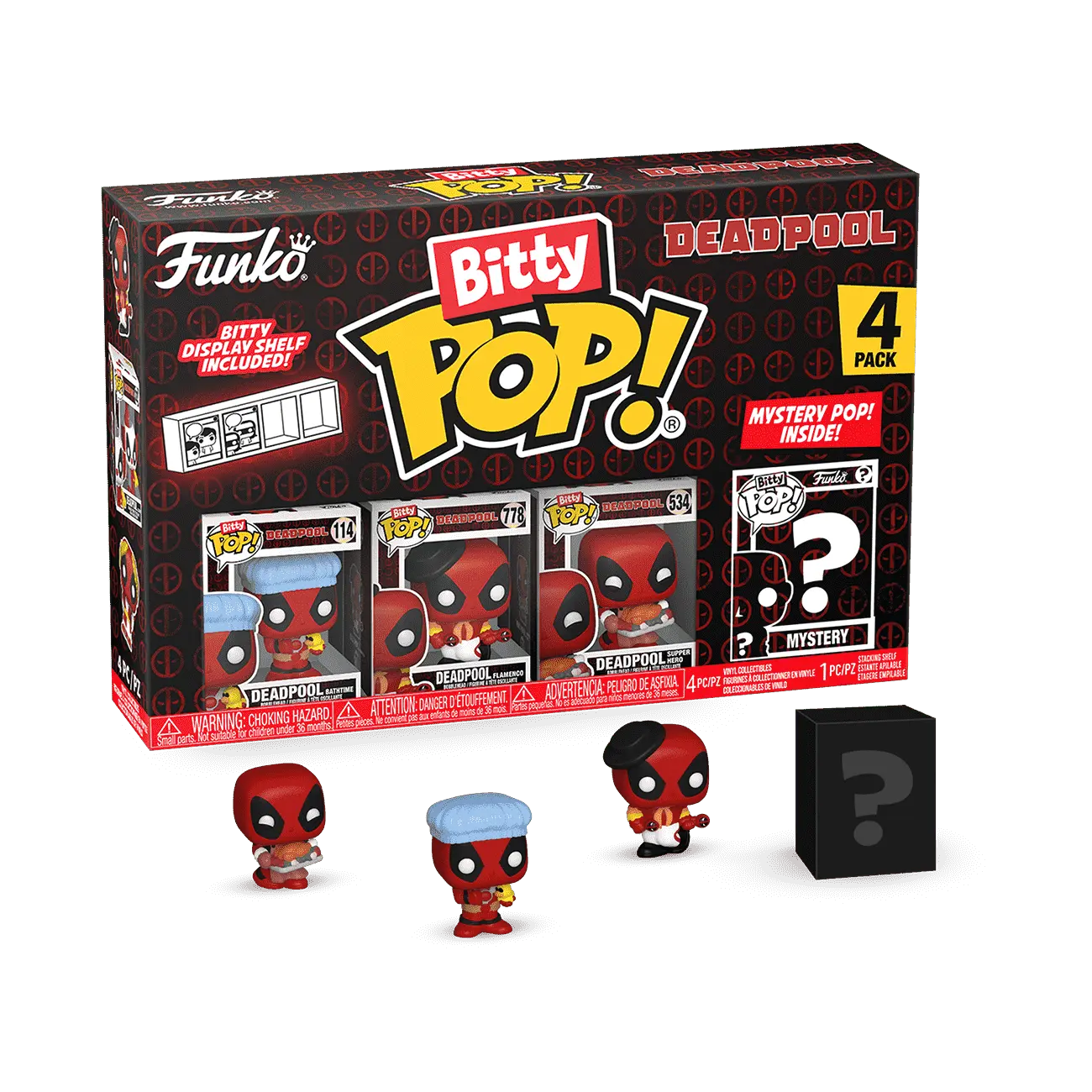 Bitty Pop! Deadpool 4-Pack Series 2
