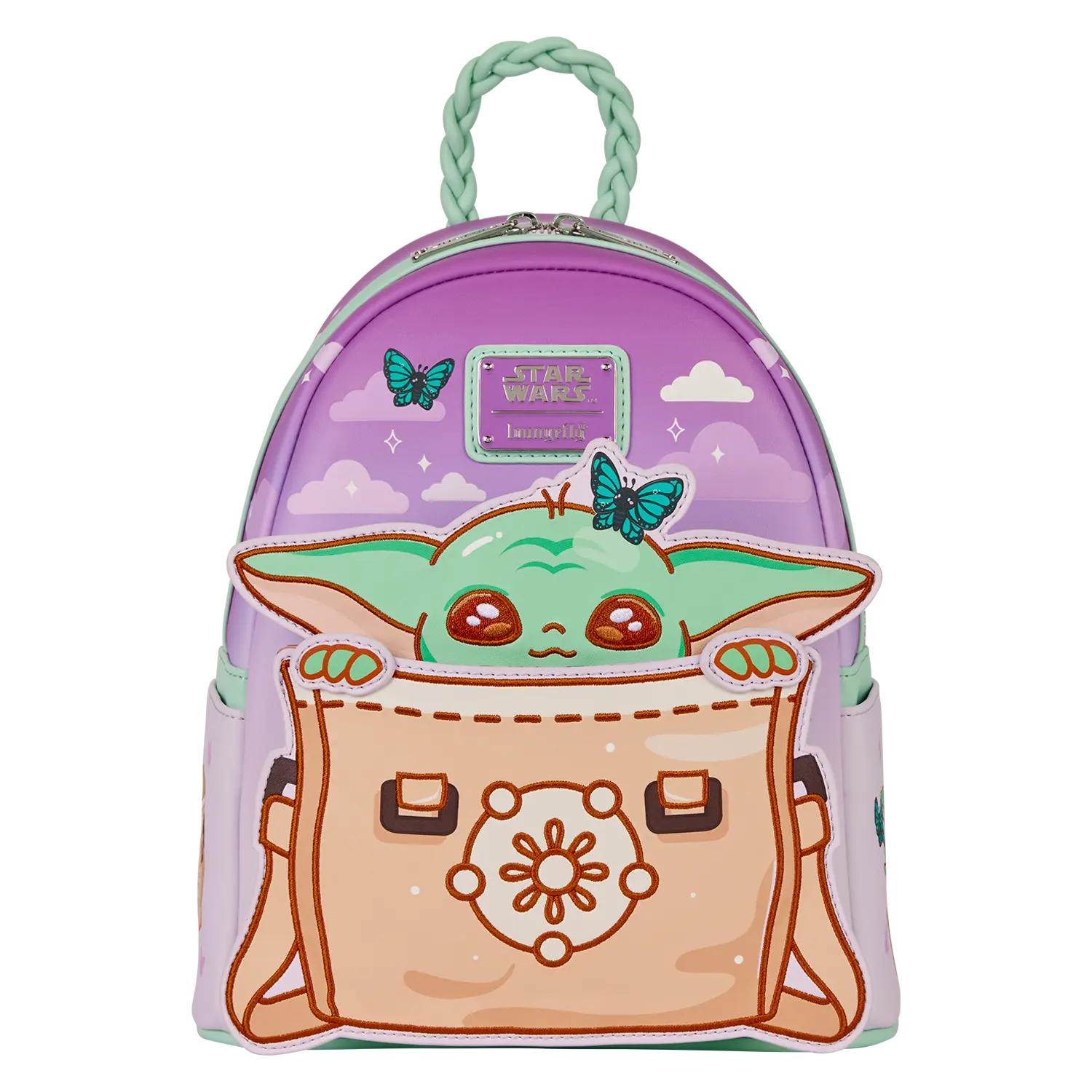 The Mandalorian Grogu Butterfly Mini Backpack