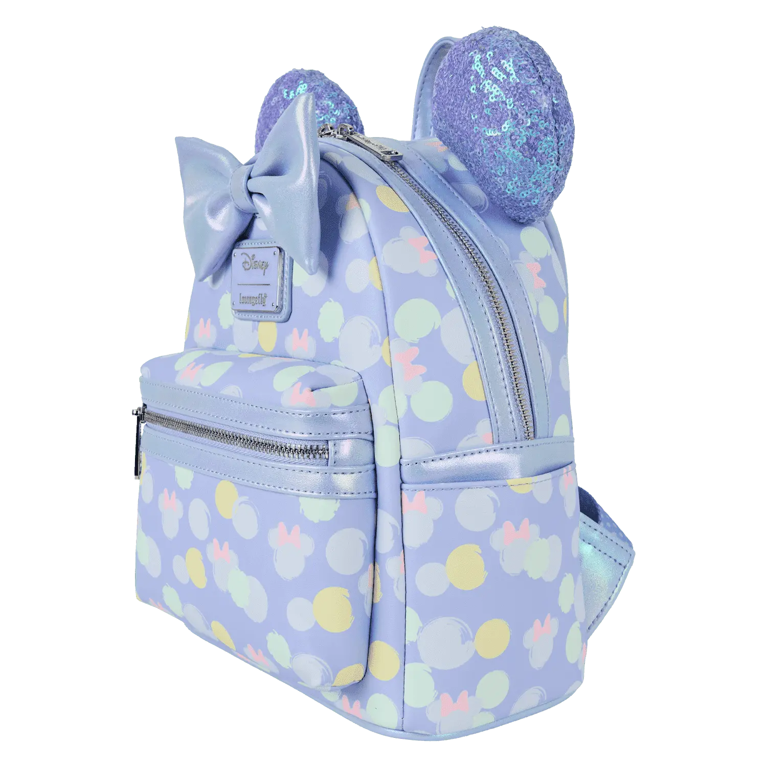 Minnie Mouse Exclusive Iridescent All-Over Print Sequin Ear Mini Backpack - Image 4