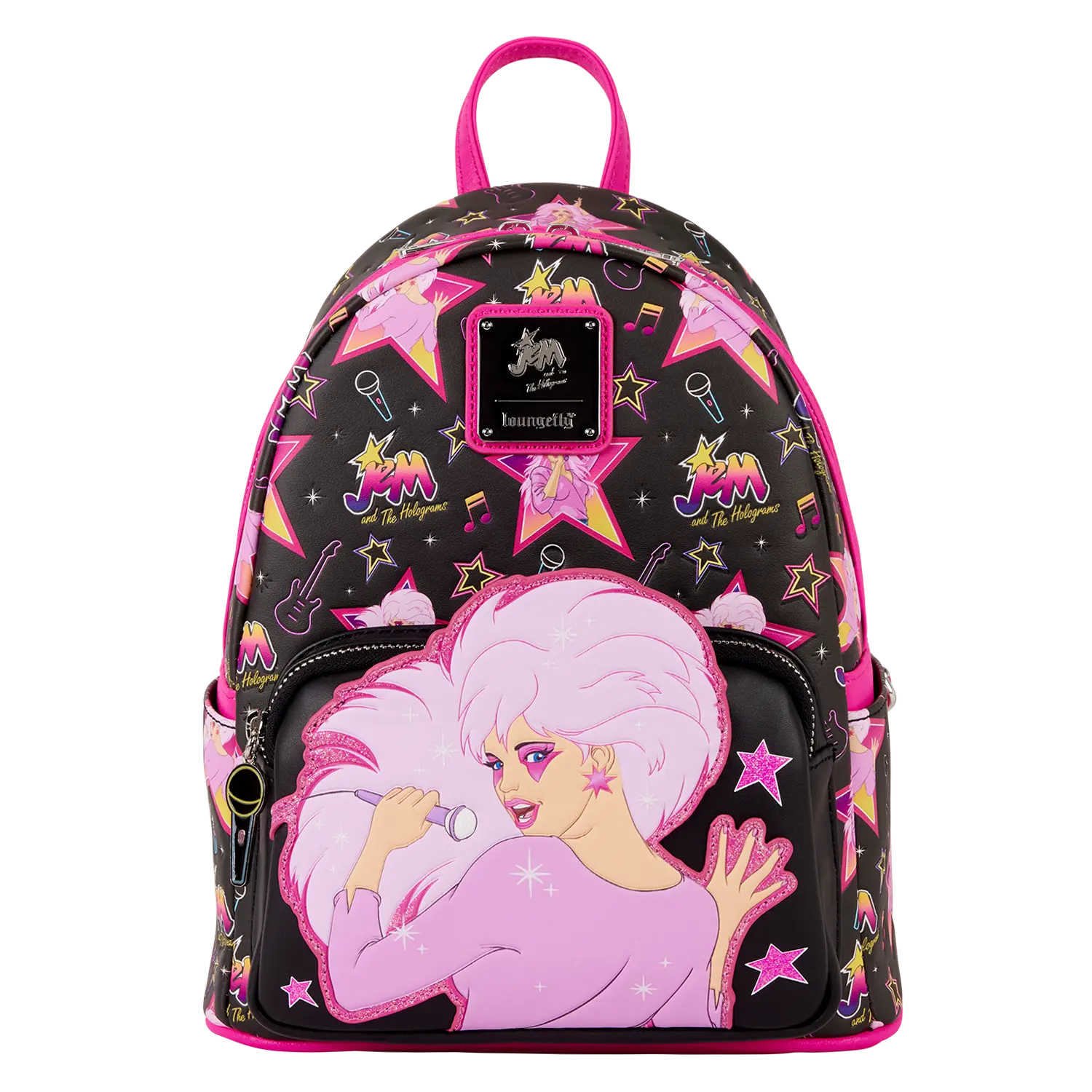 Jem and the Holograms Glitter All-Over Print Mini Backpack
